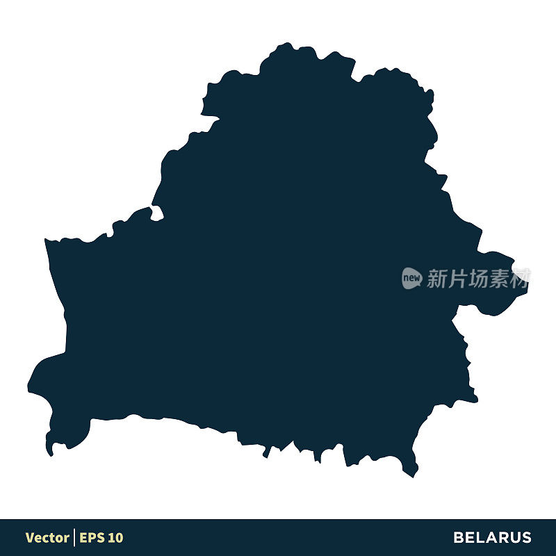 Belarus - Europe Countries Map Vector Icon Template Illustration Design. Vector EPS 10.